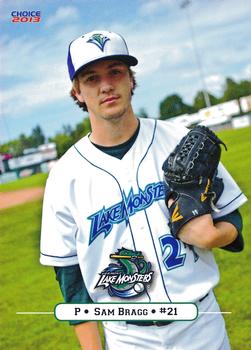 2013 Choice Vermont Lake Monsters #5 Sam Bragg Front