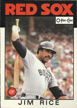 1986 O-Pee-Chee #320 Jim Rice Front