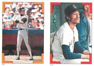1986 O-Pee-Chee Stickers #88 / 249 Manny Trillo / Dennis Boyd Front