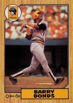 1987 O-Pee-Chee #320 Barry Bonds Front