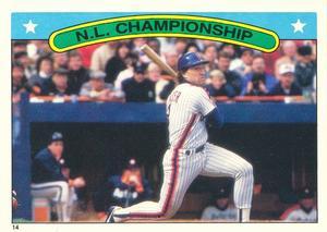 1987 O-Pee-Chee Stickers #14 N.L. Championship Series Front