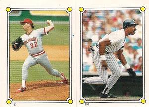 1987 O-Pee-Chee Stickers #137 / 298 Tom Browning / Dave Winfield Front