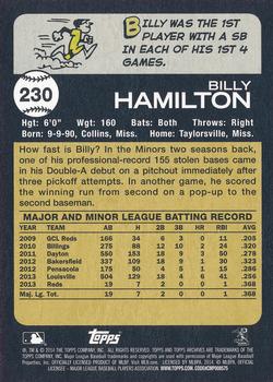2014 Topps Archives #230 Billy Hamilton Back