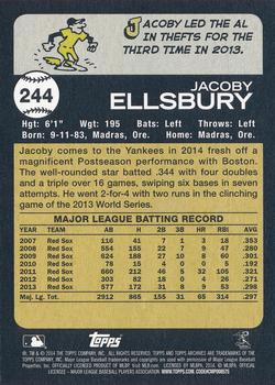 2014 Topps Archives #244 Jacoby Ellsbury Back