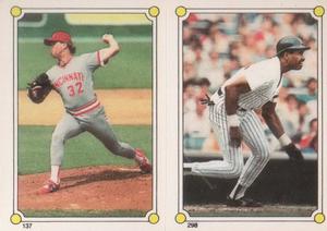1987 Topps Stickers #137 / 298 Tom Browning / Dave Winfield Front