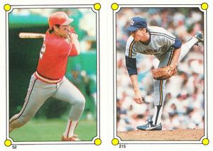 1987 Topps Stickers #52 / 215 Jack Clark / Mike Moore Front