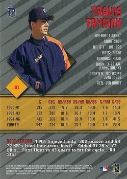 1997 Bowman's Best #81 Travis Fryman Back