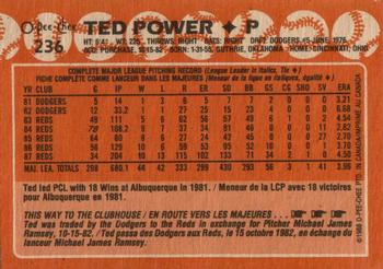 1988 O-Pee-Chee #236 Ted Power Back