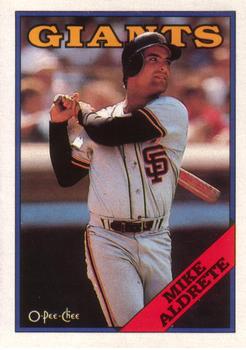 1988 O-Pee-Chee #351 Mike Aldrete Front