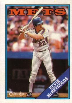 1988 O-Pee-Chee #37 Kevin McReynolds Front
