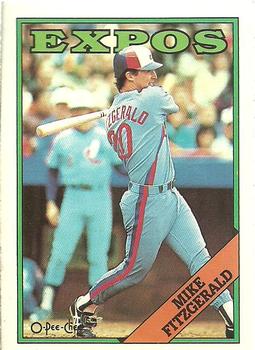 1988 O-Pee-Chee #386 Mike Fitzgerald Front