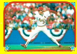 1988 O-Pee-Chee Stickers #13 1987 NLCS Front