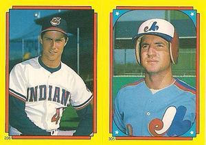 1988 O-Pee-Chee Stickers #206 / 305 Scott Bailes / Casey Candaele Front