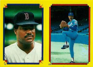 1988 O-Pee-Chee Stickers #10 / 256 Don Baylor / Dan Quisenberry Front