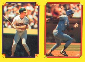 1988 O-Pee-Chee Stickers #1 / 263 Mark McGwire / Willie Wilson Front