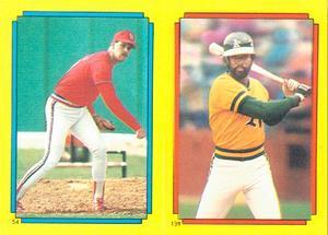1988 O-Pee-Chee Stickers #54 / 169 Todd Worrell / Alfredo Griffin Front