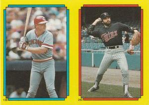 1988 Topps Stickers #138 / 280 Buddy Bell / Jeff Reardon Front