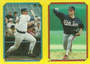 1988 Topps Stickers #58 / 291 Keith Moreland / Richard Dotson Front