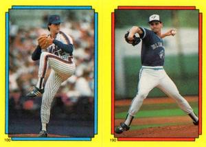 1988 Topps Stickers #100 / 190 Roger McDowell / Jimmy Key Front