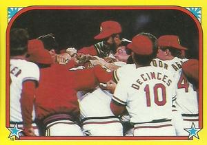 1988 Topps Stickers #18 1987 NLCS Front