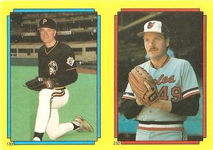 1988 Topps Stickers #133 / 232 Jeff Robinson / Tom Niedenfuer Front