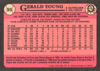 1989 O-Pee-Chee #95 Gerald Young Back