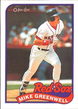 1989 O-Pee-Chee #374 Mike Greenwell Front