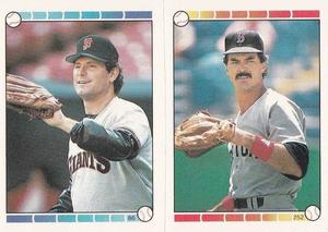1989 O-Pee-Chee Stickers #86 / 252 Don Robinson / Dwight Evans Front