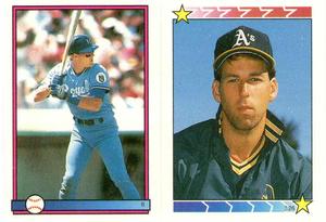 1989 O-Pee-Chee Stickers #6 / 326 Pat Tabler / Walt Weiss Front
