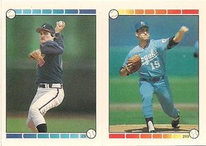 1989 O-Pee-Chee Stickers #29 / 269 Rick Mahler / Floyd Bannister Front