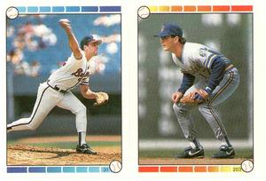 1989 O-Pee-Chee Stickers #31 / 203 Pete Smith / Jim Gantner Front