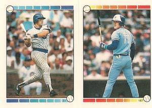 1989 O-Pee-Chee Stickers #51 / 187 Damon Berryhill / Kelly Gruber Front