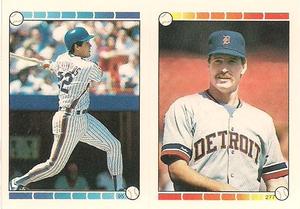 1989 O-Pee-Chee Stickers #95 / 277 Kevin McReynolds / Jack Morris Front