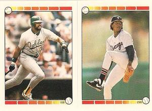 1989 O-Pee-Chee Stickers #169 / 296 Dave Parker / Melido Perez Front