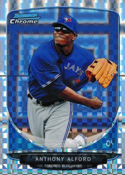 2013 Bowman Chrome - Prospects X-Fractors #BCP208 Anthony Alford Front