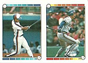 1989 Topps Stickers #68 / 206 Luis Rivera / Dale Sveum Front