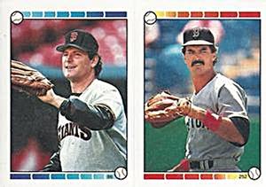 1989 Topps Stickers #86 / 252 Don Robinson / Dwight Evans Front