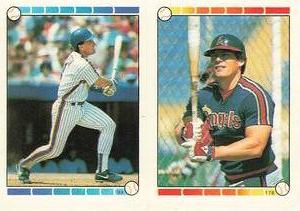 1989 Topps Stickers #94 / 178 Gary Carter / Brian Downing Front