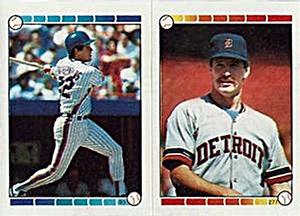 1989 Topps Stickers #95 / 277 Kevin McReynolds / Jack Morris Front