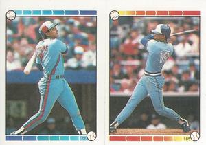 1989 Topps Stickers #72 / 185 Hubie Brooks / Fred McGriff Front