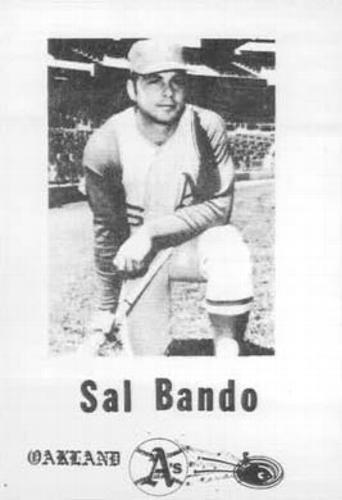 1969 Broder Oakland Athletics #NNO Sal Bando Front