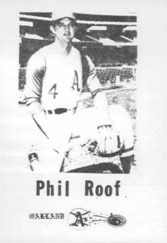 1969 Broder Oakland Athletics #NNO Phil Roof Front