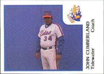 1986 ProCards Tidewater Tides #NNO John Cumberland Front