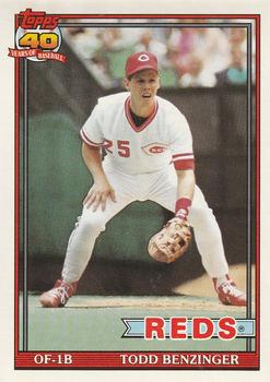 1991 O-Pee-Chee #334 Todd Benzinger Front