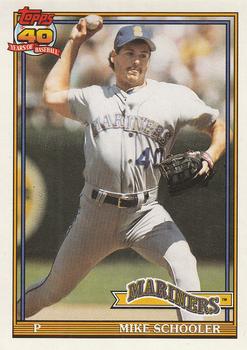 1991 O-Pee-Chee #365 Mike Schooler Front
