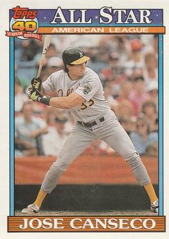 1991 O-Pee-Chee #390 Jose Canseco Front