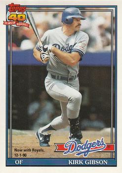 1991 O-Pee-Chee #490 Kirk Gibson Front