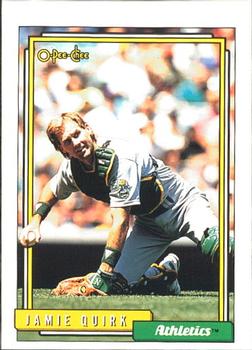 1992 O-Pee-Chee #19 Jamie Quirk Front