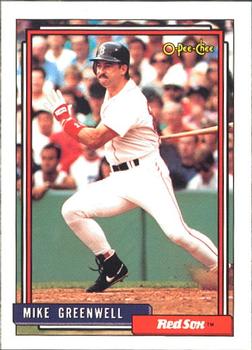 1992 O-Pee-Chee #113 Mike Greenwell Front
