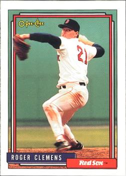 1992 O-Pee-Chee #150 Roger Clemens Front